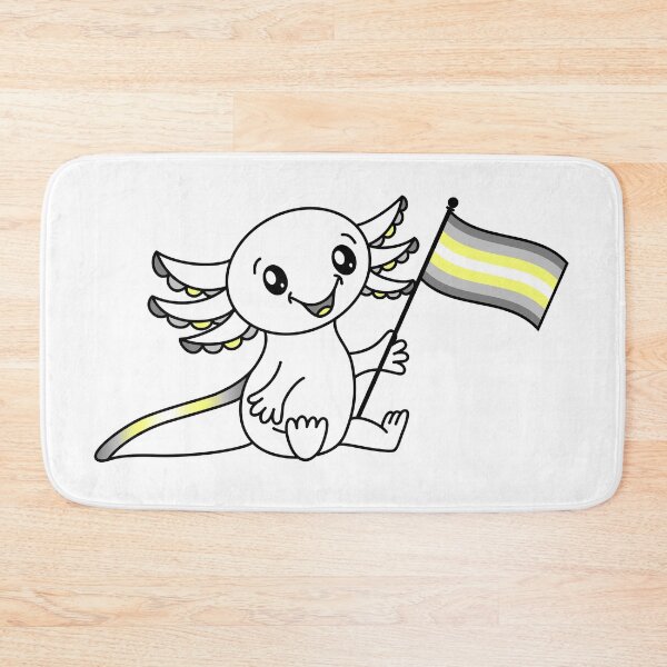 Item preview, Cute Axolotl with Demigender Pride Flag LGBTQ+ designed and sold by JoyfulJen.