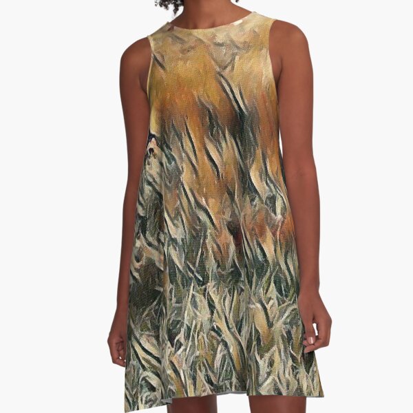 Geese and Duck Roam Art A-Line Dress