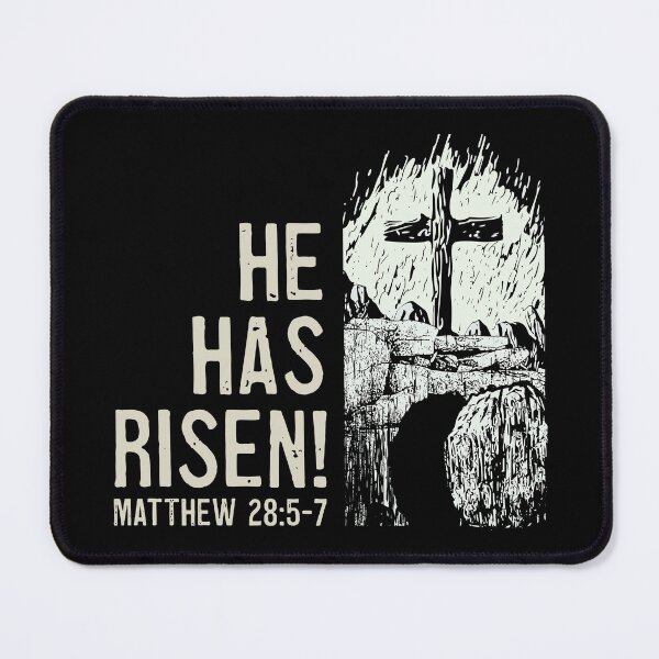 Item preview, He Has Risen Christ Bible Verse Tomb Cross designed and sold by WBGraphix.