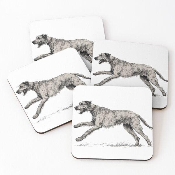 Item preview, Wolfhound on the Run designed and sold by DigiDog Designs.