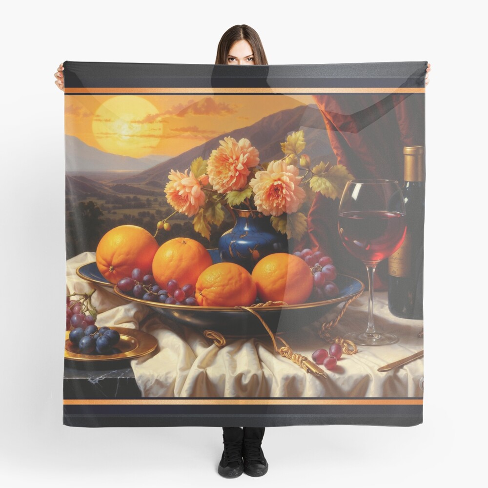 Exquisite Dahlias With Wine And Oranges Still Life Scene AI Concept Art by  Xzendor7 - Clò-bhualaidhean ealain sgeadachaidh balla Xzendor7, image size:1000x1000