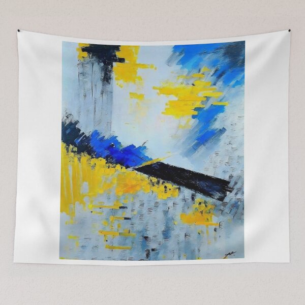 Item preview,  dynamic, yellow, blue, black, designed and sold by trendero.