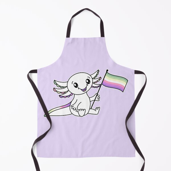 Item preview, Cute Axolotl with Genderfae Pride Flag LGBTQ+ designed and sold by JoyfulJen.