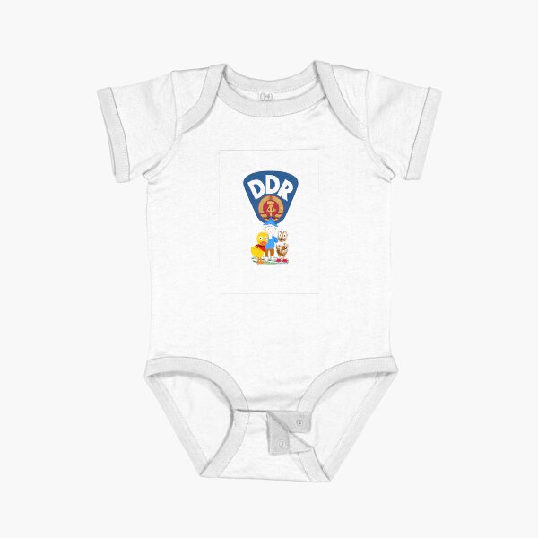 DDR Sandmänchen and Pittiplatsch Short Sleeve Baby One-Piece