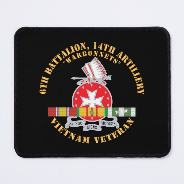 Item preview, 6th Battalion, 14th Artillery Regiment - DUI - Warbonnets - VN SVC BAR - Top X 300 designed and sold by Military Insignia Products.