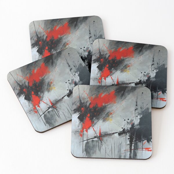 Item preview, abstract red black designed and sold by trendero.