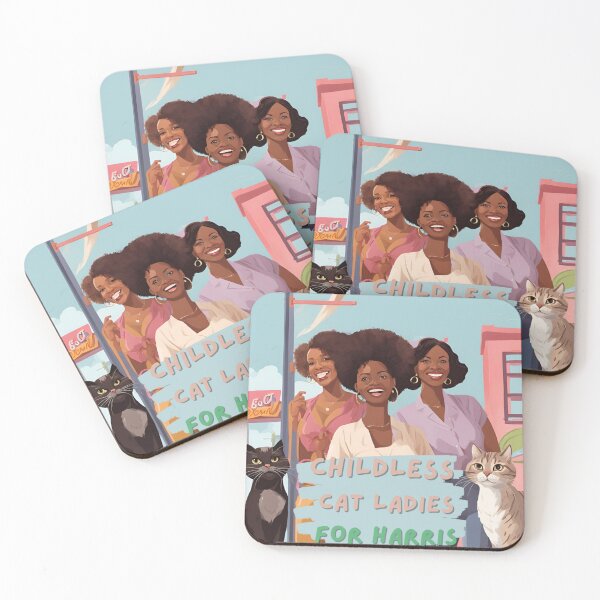 Item preview, Childless Cat Ladies Comic Style designed and sold by Kunst-in-Szene.