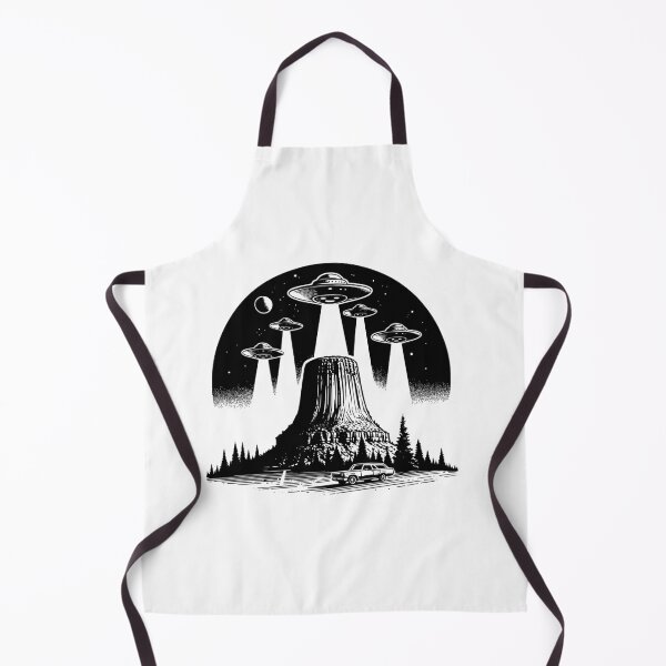 Item preview, UFO Devils Tower designed and sold by roswellboutique.