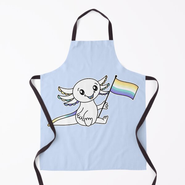 Item preview, Cute Axolotl with Genderfaun Pride Flag LGBTQ+ designed and sold by JoyfulJen.