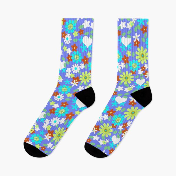 Item preview, Retro Sweet Pop Floral and Heasrts designed and sold by Sharon Schwalbe.