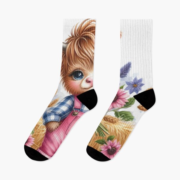 Item preview, Cute Highland Cow,Flowers designed and sold by deniz kaya.