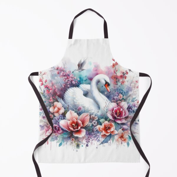 Item preview, Swan and Flowers designed and sold by deniz kaya.