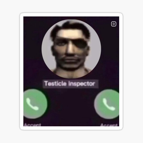 Item preview, Goro Majima Testicle Inspector Meme designed and sold by MerikuroCreates.
