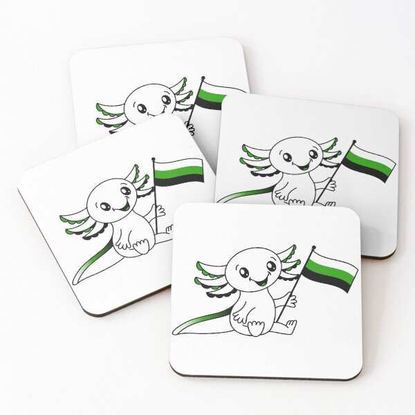 Item preview, Cute Axolotl with Neutrois Pride Flag LGBTQ+ designed and sold by JoyfulJen.