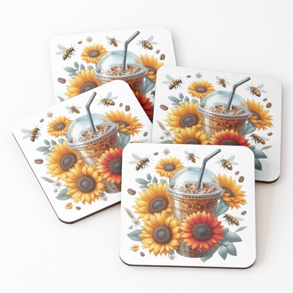 Item preview, Sunflowers,Coffee,Bee designed and sold by deniz kaya.