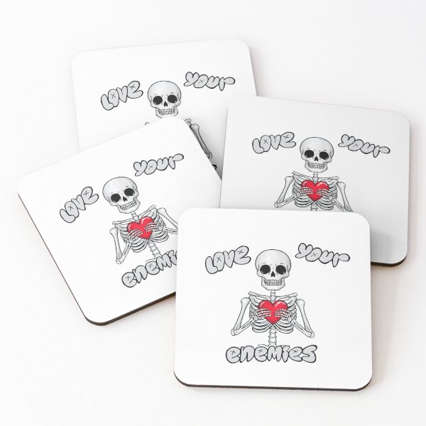 Item preview, Love Your Enemies. Cute skeleton. designed and sold by Jakubos.