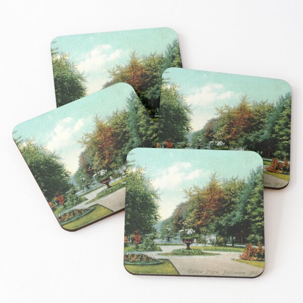 Item preview, Baltimore Maryland, Eutaw Place View, 1912 Vintage Inspired  designed and sold by markomundo.