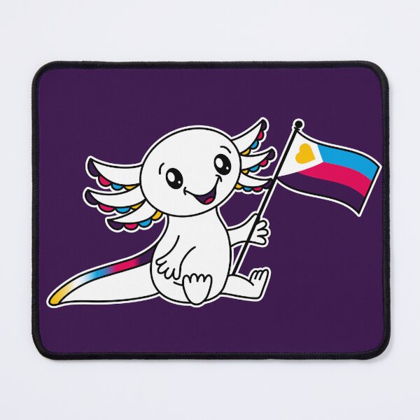 Item preview, Cute Axolotl with Polyamory Pride Flag LGBTQ+ designed and sold by JoyfulJen.
