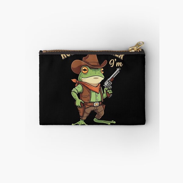 Item preview,  Hold On Partner I'm Overstimulated Cowboy Frog Vintage  designed and sold by studiopekepeke.
