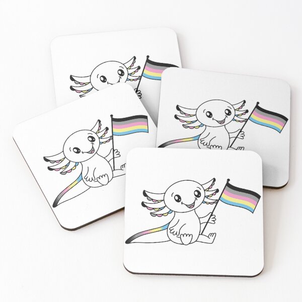 Item preview, Cute Axolotl with Polygender Pride Flag LGBTQ+ designed and sold by JoyfulJen.