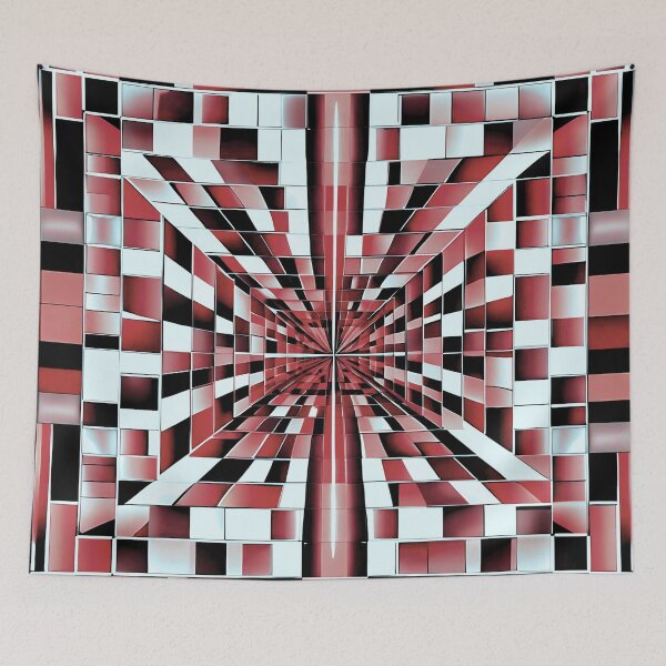 Item preview, SQUAROTUNNEL - Res square shapes, creating the illusion of a tunnel  designed and sold by Atmosferica.