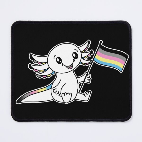 Item preview, Cute Axolotl with Polygender Pride Flag LGBTQ+ designed and sold by JoyfulJen.