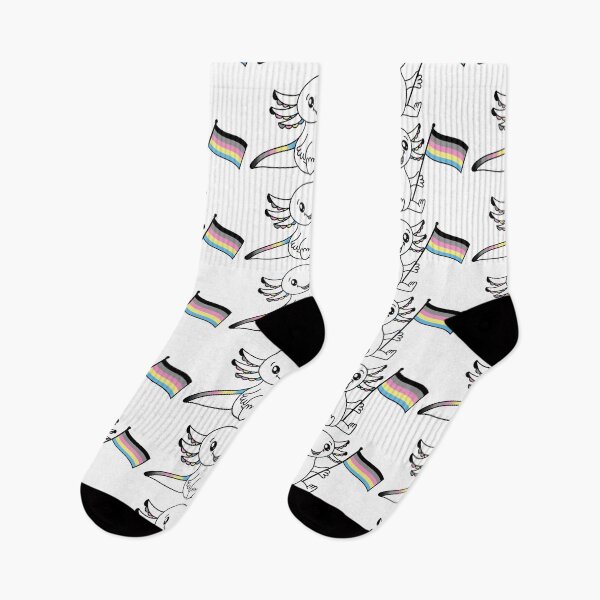 Item preview, Cute Axolotl with Polygender Pride Flag LGBTQ+ designed and sold by JoyfulJen.