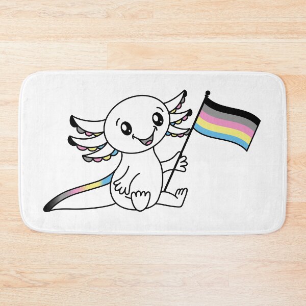 Item preview, Cute Axolotl with Polygender Pride Flag LGBTQ+ designed and sold by JoyfulJen.