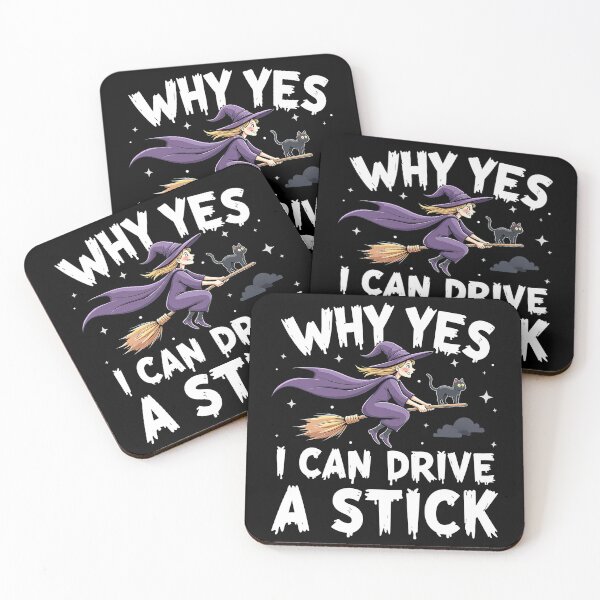 Item preview, Drive A Stick Cute Witch Halloween designed and sold by Metin Ozer.
