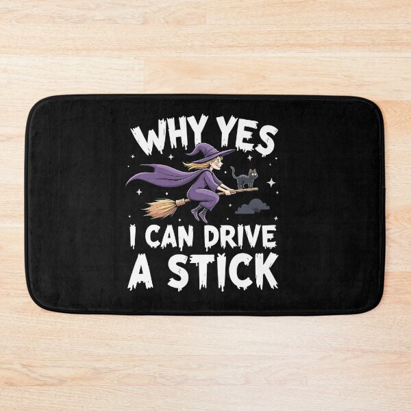 Item preview, Drive A Stick Cute Witch Halloween designed and sold by Metin Ozer.
