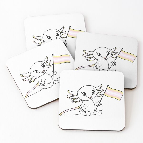 Item preview, Cute Axolotl with Pangender Pride Flag LGBTQ+ designed and sold by JoyfulJen.