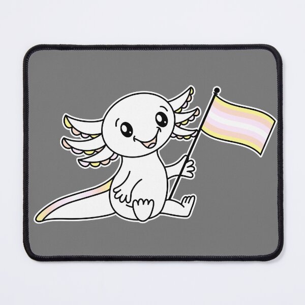 Item preview, Cute Axolotl with Pangender Pride Flag LGBTQ+ designed and sold by JoyfulJen.