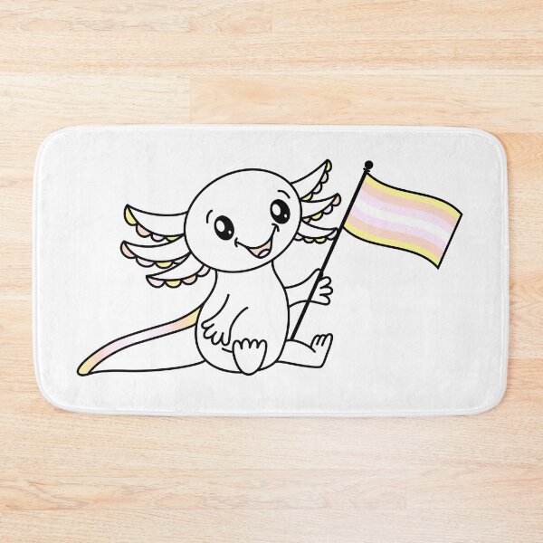 Item preview, Cute Axolotl with Pangender Pride Flag LGBTQ+ designed and sold by JoyfulJen.