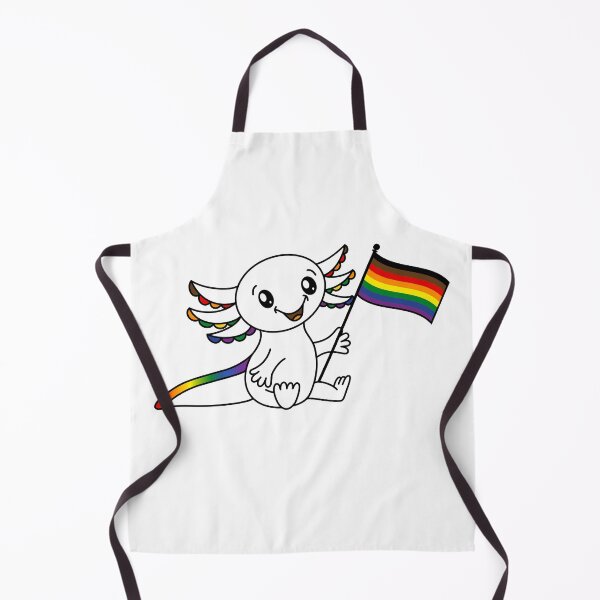 Item preview, Cute Axolotl with POC Rainbow Pride Flag LGBTQ+ designed and sold by JoyfulJen.