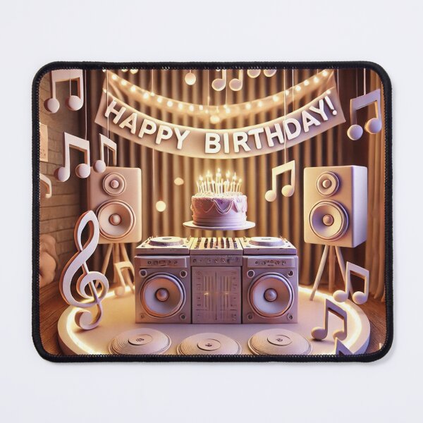 Item preview, DJ's Birthday Bash: Spinning the Best Beats designed and sold by MySheetMusicArt.