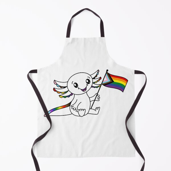 Item preview, Cute Axolotl with Quasar Pride Flag LGBTQ+ designed and sold by JoyfulJen.