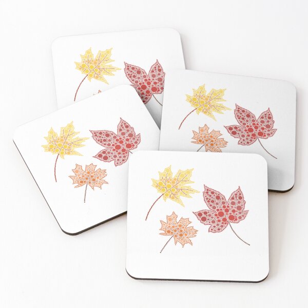 Item preview, Fall Autumn Leaves Dot Art designed and sold by Cardiff Creative.