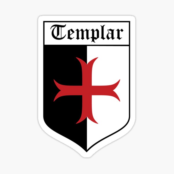Blason templier (« Templar » en anglais) Sticker