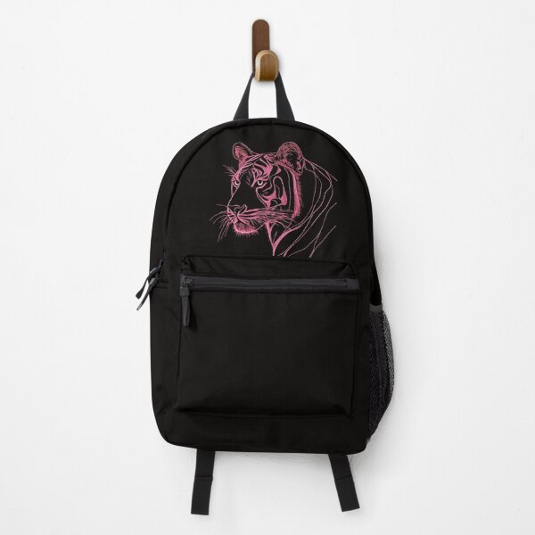 Item preview, A tiger's silhouette is outline in pink lines minimalism with an ethereal quality. designed and sold by SHOASHOPrb.