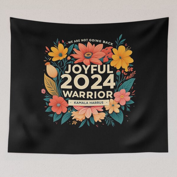 Item preview, Joyful Warrior Kamala Harris Waltz 2024 We're Not Going Back  designed and sold by studiopekepeke.