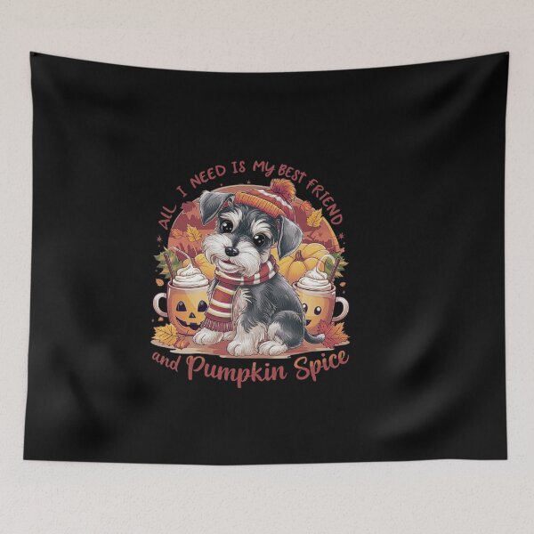 Item preview, Fall Pumpkin Spice Dog - Adorable Autumn Schnauzer Design designed and sold by love3617.