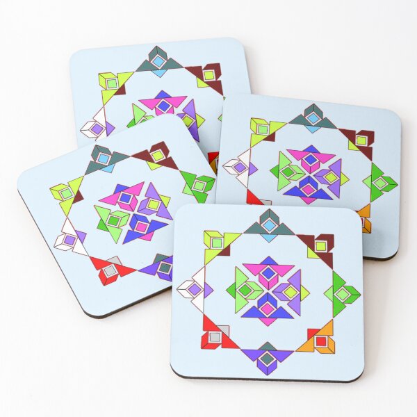 Item preview, Navajo tangram quilt pattern. designed and sold by claireseyeview.