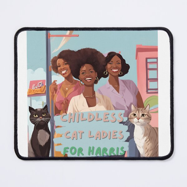 Item preview, Childless Cat Ladies Comic Style designed and sold by Kunst-in-Szene.
