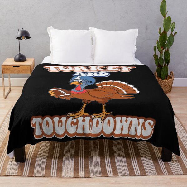 Item preview, Thanksgiving Turkey And Touchdowns Football designed and sold by BASKF.