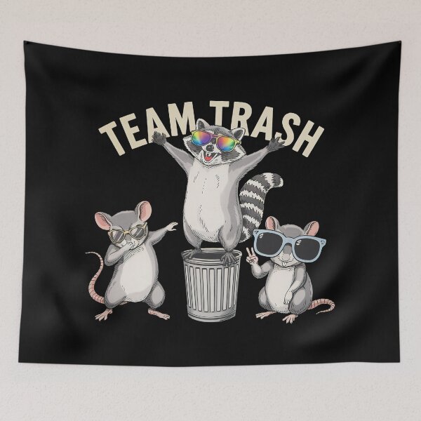 Item preview, Team Trash Raccoon and Rats designed and sold by Metin Ozer.
