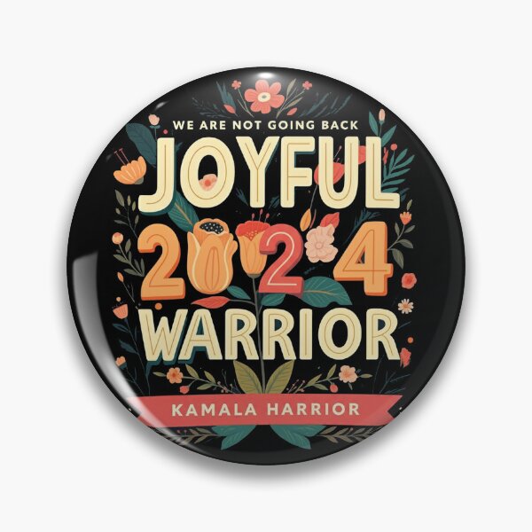 Item preview, Joyful Warrior Kamala Harris Waltz 2024 We're Not Going Back  designed and sold by studiopekepeke.