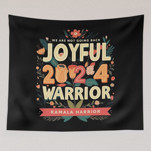 Item preview, Joyful Warrior Kamala Harris Waltz 2024 We're Not Going Back  designed and sold by studiopekepeke.