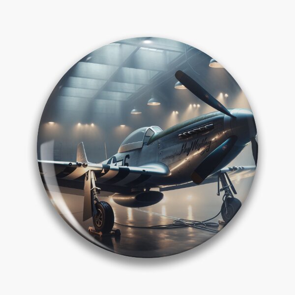 Item preview, P-51 Mustang in hangar designed and sold by SkywardTreasure.