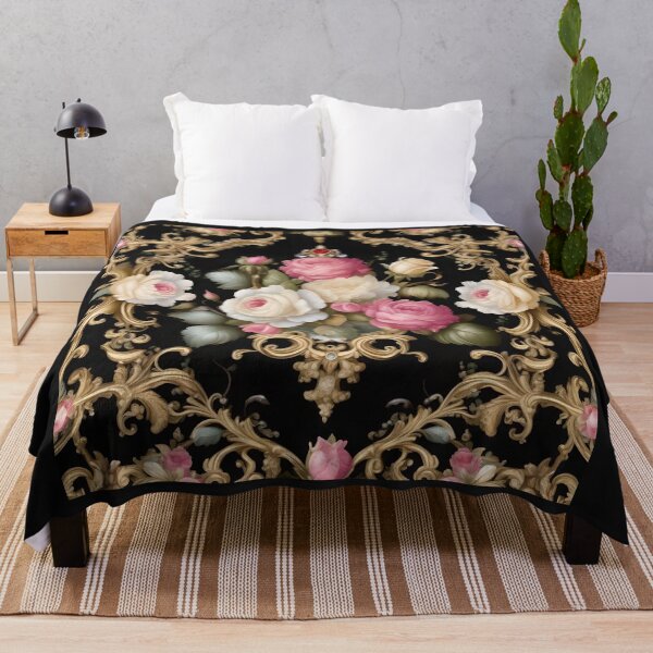 Item preview, Roses, Jewels, Black & Gold Rococo designed and sold by DesignsByPrnces.