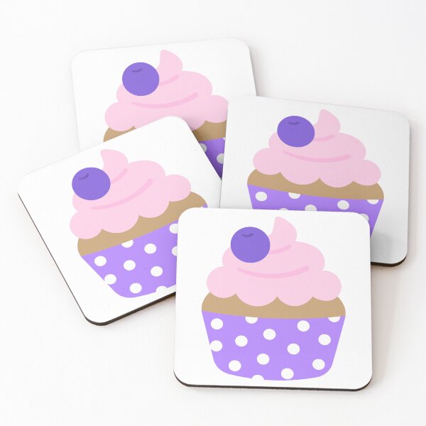 Item preview, Kids hand drawn fresh cream Blueberry cupcake Birthday party  designed and sold by nuchz.